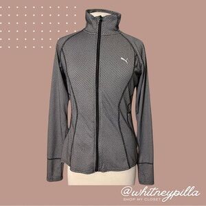 3/$20 Puma Jacket Gray Full Zip Athletic lightweight running Gym Women’s Large